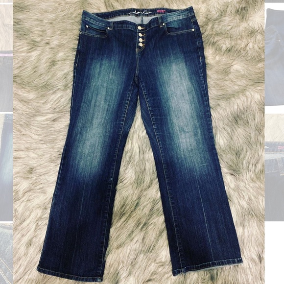 INC International Concepts Denim - INC Bootcut Jeans w button fly